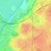 Topografische kaart Monplaisir, hoogte, reliëf