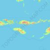 Topografische kaart East Nusa Tenggara, hoogte, reliëf