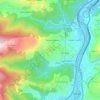 Topografische kaart Hernialde, hoogte, reliëf