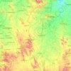 Topografische kaart Chitradurga, hoogte, reliëf