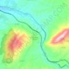 Topografische kaart La Guardia de Jaén, hoogte, reliëf