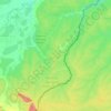 Topografische kaart Yaquerana, hoogte, reliëf