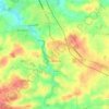 Topografische kaart Corps-Nuds, hoogte, reliëf
