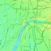 Topografische kaart Kasamatsu, hoogte, reliëf