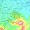 Topografische kaart Klapanunggal, hoogte, reliëf