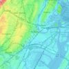 Topografische kaart Newark, hoogte, reliëf