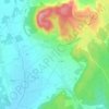 Topografische kaart Nages-et-Solorgues, hoogte, reliëf