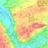 Topografische kaart Hohentannen, hoogte, reliëf
