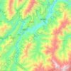 Topografische kaart Meluri, hoogte, reliëf