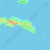 Topografische kaart Seram Island, hoogte, reliëf
