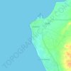 Topografische kaart Chipiona, hoogte, reliëf