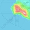 Topografische kaart Palos Verdes, hoogte, reliëf
