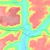 Topografische kaart Villanueva de Argaño, hoogte, reliëf