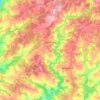 Topografische kaart Sarlande, hoogte, reliëf