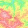 Topografische kaart Bressuire, hoogte, reliëf