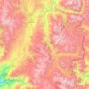 Topografische kaart Guamote, hoogte, reliëf
