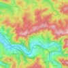 Topografische kaart Oeventrop, hoogte, reliëf