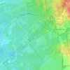 Topografische kaart Hoenderloo, hoogte, reliëf