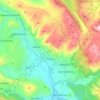 Topografische kaart Pizzoli, hoogte, reliëf