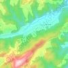 Topografische kaart Arangu, hoogte, reliëf