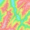 Topografische kaart 73260, hoogte, reliëf