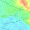 Topografische kaart Pradeels, hoogte, reliëf