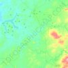 Topografische kaart El Coronil, hoogte, reliëf