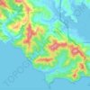 Topografische kaart Marin Headlands (GGNRA), hoogte, reliëf