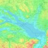 Topografische kaart Lac de Constance, hoogte, reliëf