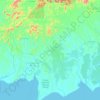 Topografische kaart Seruyan, hoogte, reliëf