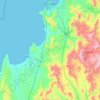Topografische kaart Coquimbo, hoogte, reliëf