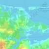 Topografische kaart Grand Tracadie, hoogte, reliëf