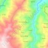 Topografische kaart Santa Rosa, hoogte, reliëf