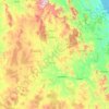 Topografische kaart North Burnett Regional, hoogte, reliëf