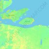 Topografische kaart Chaves, hoogte, reliëf