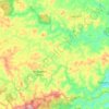 Topografische kaart Monsenhor Horta, hoogte, reliëf