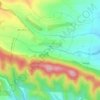 Topografische kaart Mirafuentes, hoogte, reliëf
