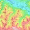 Topografische kaart Nenzing, hoogte, reliëf