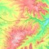 Topografische kaart Montmaneu, hoogte, reliëf