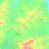 Topografische kaart Barrocas, hoogte, reliëf