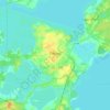 Topografische kaart Oziorsk, hoogte, reliëf