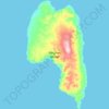 Topografische kaart Meighen Island, hoogte, reliëf