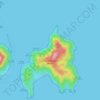 Topografische kaart Perhentian Islands, hoogte, reliëf