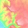 Topografische kaart Anento, hoogte, reliëf