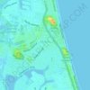 Topografische kaart Miami, hoogte, reliëf