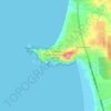 Topografische kaart Yaquina Head Outstanding Natural Area, hoogte, reliëf