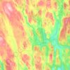 Topografische kaart Vännäs kommun, hoogte, reliëf