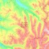 Topografische kaart Hunter–Fryingpan Wilderness Area, hoogte, reliëf