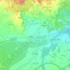 Topografische kaart Cihuri, hoogte, reliëf
