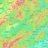 Topografische kaart Chun'an County, hoogte, reliëf